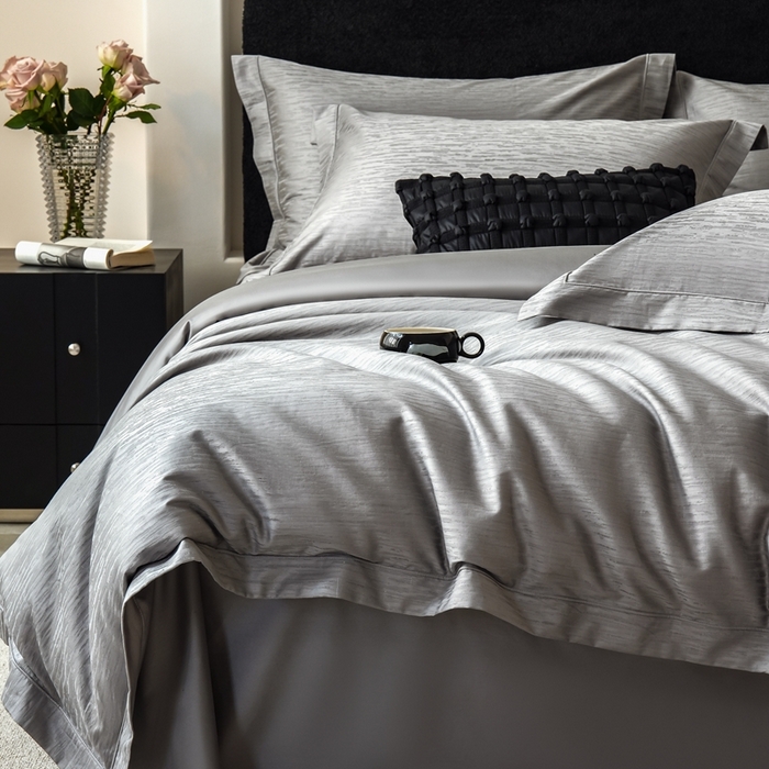 91家纺网 家纺一手货源 找家纺 （总）云胡 2025新款高精密色织小提花四件套-晨梦