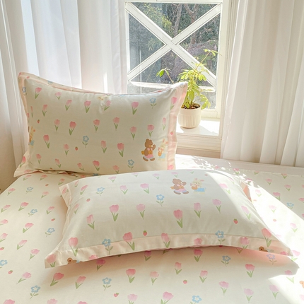 91家纺网 家纺一手货源 找家纺 （总）朵安 2025新款全棉斜纹喷气12868系列单品枕套