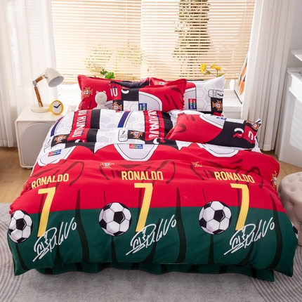 91家纺网 家纺一手货源 找家纺 乐居坊 2025新款芦荟棉单被套追风少年