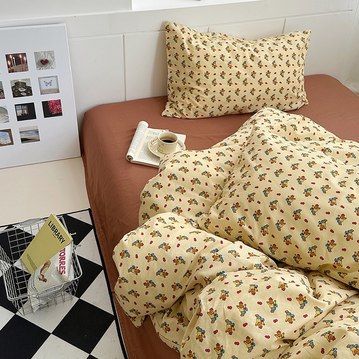 91家纺网 家纺一手货源 找家纺 尺素2025年韩国ins风系列五 背包小熊