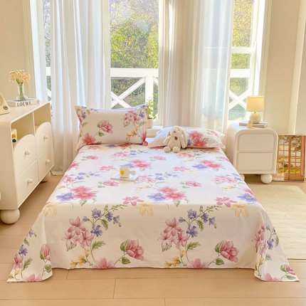 91家纺网 家纺一手货源 找家纺 （总）朵安 2025新款全棉斜纹喷气12868系列单品床单