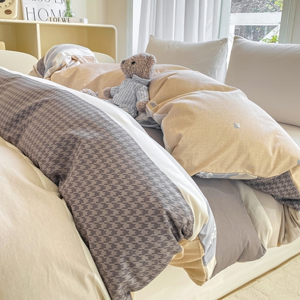 91家纺网 家纺一手货源 找家纺 （总）朵安 2025新款全棉斜纹喷气12868系列单品被套