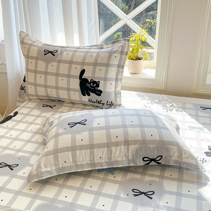 91家纺网 家纺一手货源 找家纺 （总）朵安 2025新款全棉斜纹喷气12868系列单品枕套