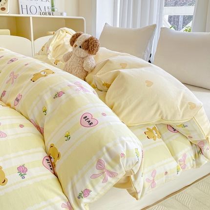 91家纺网 家纺一手货源 找家纺 （总）朵安 2025新款全棉斜纹喷气12868系列单品被套