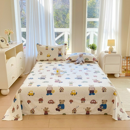 91家纺网 家纺一手货源 找家纺 （总）朵安 2025新款全棉斜纹喷气12868系列单品床单