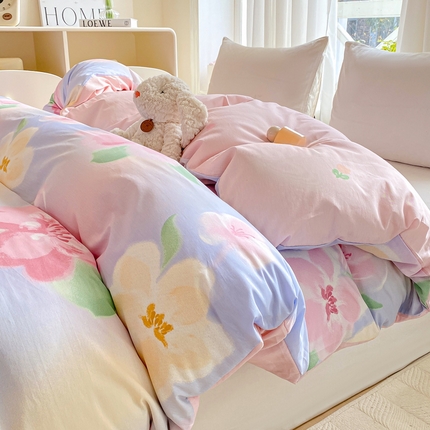 91家纺网 家纺一手货源 找家纺 （总）朵安 2025新款全棉斜纹喷气12868系列单品被套