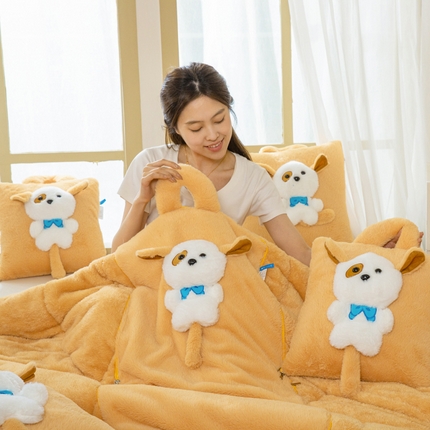 91家纺网 家纺一手货源 找家纺 （总）2025新款手提唧唧叫卡通抱枕被