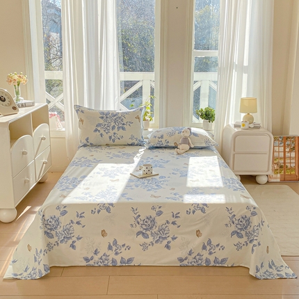 91家纺网 家纺一手货源 找家纺 （总）朵安 2025新款全棉斜纹喷气12868系列单品床单