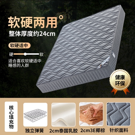 91家纺网 家纺一手货源 找家纺 （总）2025新款针织面料独立弹簧床垫