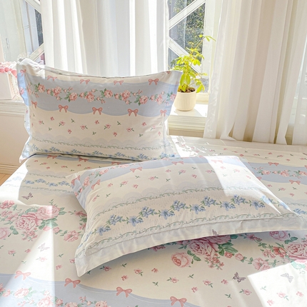 91家纺网 家纺一手货源 找家纺 （总）朵安 2025新款全棉斜纹喷气12868系列单品枕套