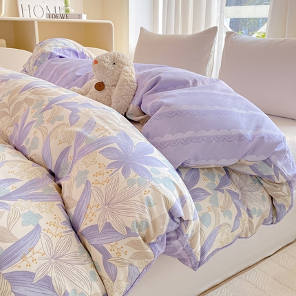 91家纺网 家纺一手货源 找家纺 （总）朵安 2025新款全棉斜纹喷气12868系列单品被套