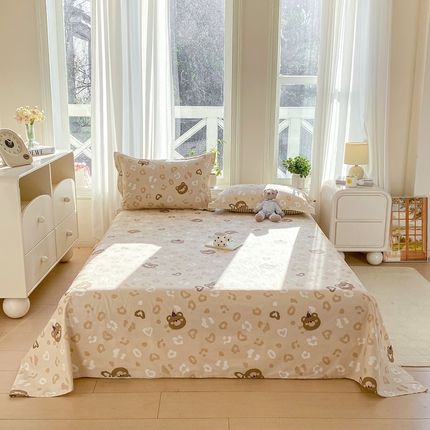 91家纺网 家纺一手货源 找家纺 （总）朵安 2025新款全棉斜纹喷气12868系列单品床单