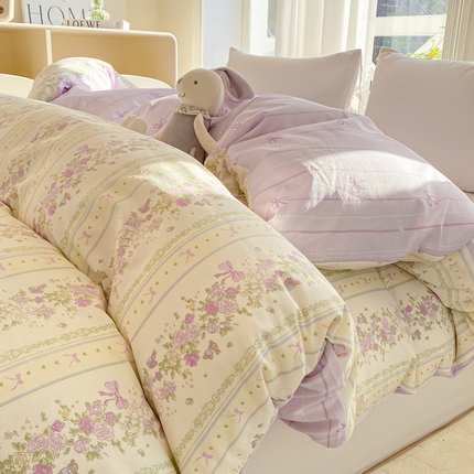 91家纺网 家纺一手货源 找家纺 （总）朵安 2025新款全棉斜纹喷气12868系列单品被套