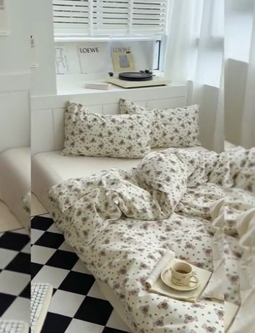 91家纺网 家纺一手货源 找家纺 尺素2025年韩国ins风系列五 爱心小熊