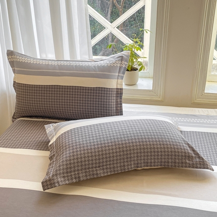 91家纺网 家纺一手货源 找家纺 （总）朵安 2025新款全棉斜纹喷气12868系列单品枕套