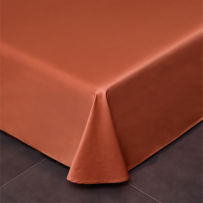 91家纺网 家纺一手货源 找家纺 2025新款长绒棉绣花黛娜系列四件套 黛娜-橘色