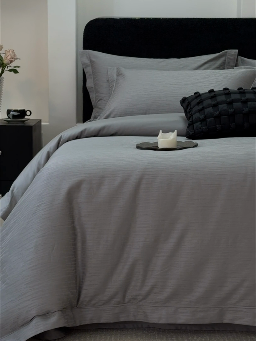 91家纺网 家纺一手货源 找家纺 （总）云胡 2025新款高精密色织小提花四件套-晨梦