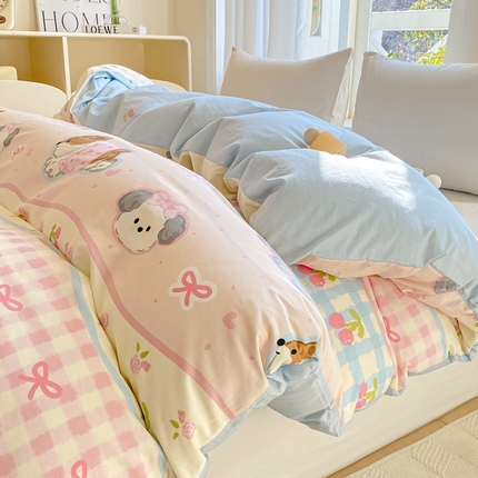 91家纺网 家纺一手货源 找家纺 （总）朵安 2025新款全棉斜纹喷气12868系列单品被套