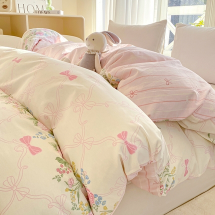 91家纺网 家纺一手货源 找家纺 （总）朵安 2025新款全棉斜纹喷气12868系列单品被套