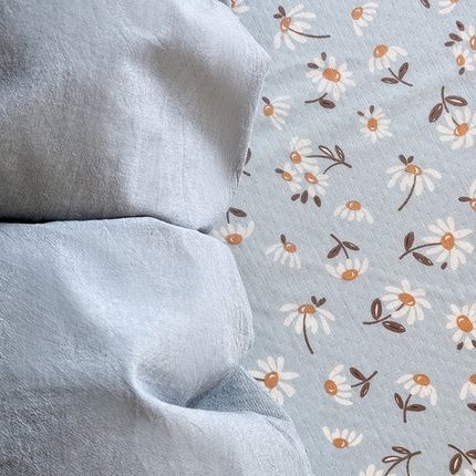 91家纺网 家纺一手货源 找家纺 （总）佰亿莱 2025新款简约轻奢全棉双层纱水洗棉四件套