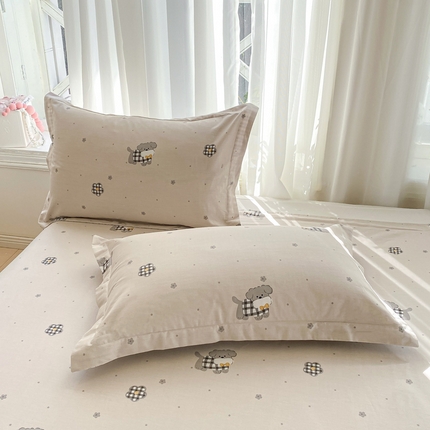 91家纺网 家纺一手货源 找家纺 （总）朵安 2025新款全棉斜纹喷气12868系列单品枕套