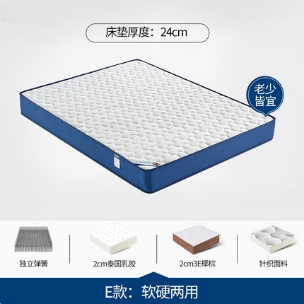 91家纺网 家纺一手货源 找家纺 （总）2025新款针织面料加厚围边独立弹簧床垫