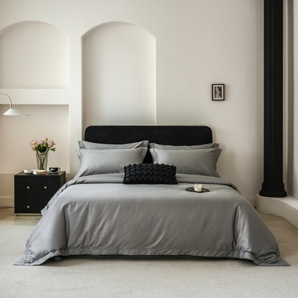 91家纺网 家纺一手货源 找家纺 （总）云胡 2025新款高精密色织小提花四件套-晨梦