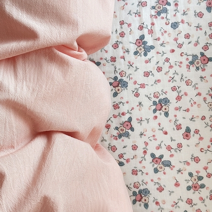 91家纺网 家纺一手货源 找家纺 （总）佰亿莱 2025新款简约轻奢全棉双层纱水洗棉四件套