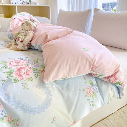 91家纺网 家纺一手货源 找家纺 （总）朵安 2025新款全棉斜纹喷气12868系列单品被套