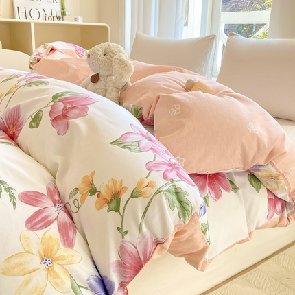 91家纺网 家纺一手货源 找家纺 （总）朵安 2025新款全棉斜纹喷气12868系列单品被套