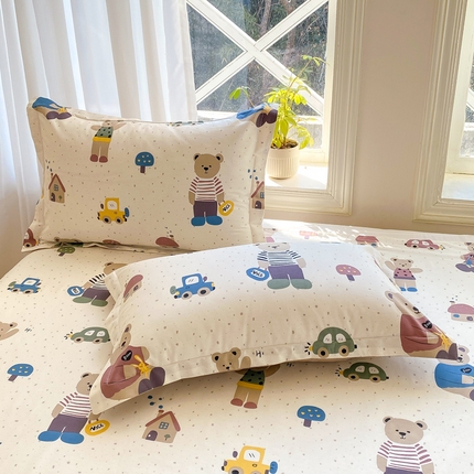 91家纺网 家纺一手货源 找家纺 （总）朵安 2025新款全棉斜纹喷气12868系列单品枕套