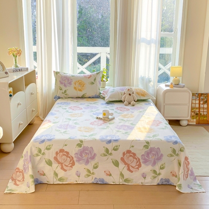 91家纺网 家纺一手货源 找家纺 （总）朵安 2025新款全棉斜纹喷气12868系列单品床单