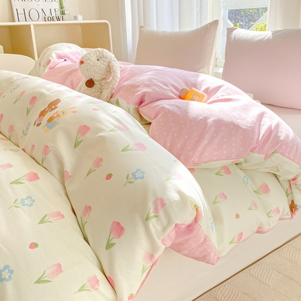 91家纺网 家纺一手货源 找家纺 （总）朵安 2025新款全棉斜纹喷气12868系列单品被套