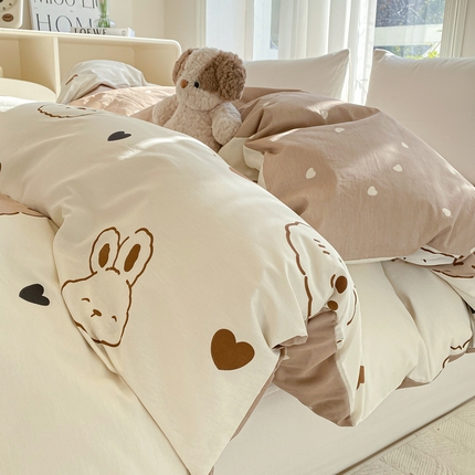 91家纺网 家纺一手货源 找家纺 （总）朵安 2025新款全棉斜纹喷气12868系列单品被套