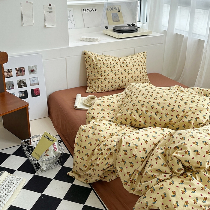 91家纺网 家纺一手货源 找家纺 尺素2025年韩国ins风系列五 背包小熊