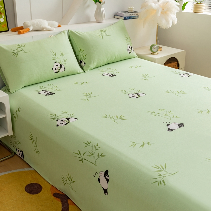 91家纺网 家纺一手货源 找家纺 （总）2025新款老粗布卡通花卉床单系列-单床单