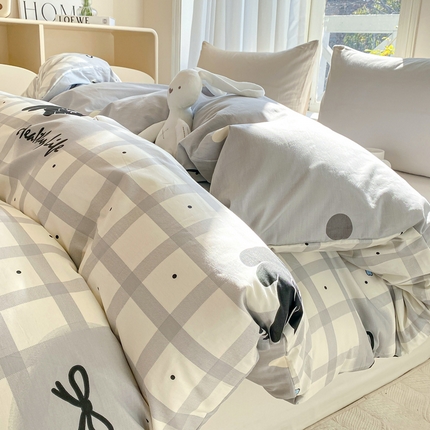 91家纺网 家纺一手货源 找家纺 （总）朵安 2025新款全棉斜纹喷气12868系列单品被套