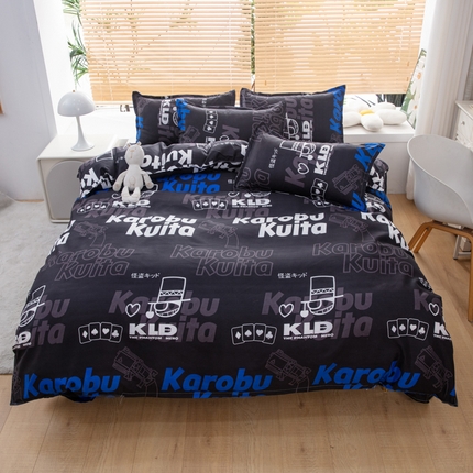 91家纺网 家纺一手货源 找家纺 乐居坊 2025新款芦荟棉单被套怪盗KID