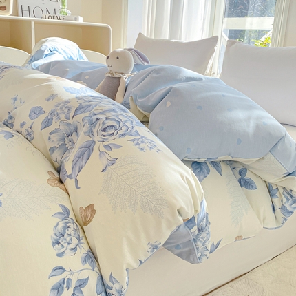 91家纺网 家纺一手货源 找家纺 （总）朵安 2025新款全棉斜纹喷气12868系列单品被套