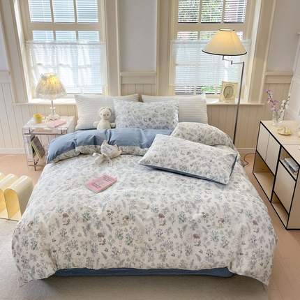 优彩 2025新款13372碎花系列全棉四件套 秘境森林