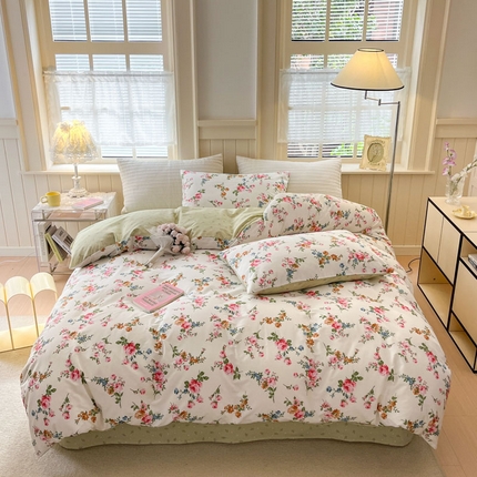 优彩 2025新款13372碎花系列全棉四件套 琪琪子