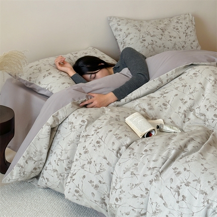 （总）简家居 2025新款色织水洗棉空气感大提花四件套-繁星summer拍