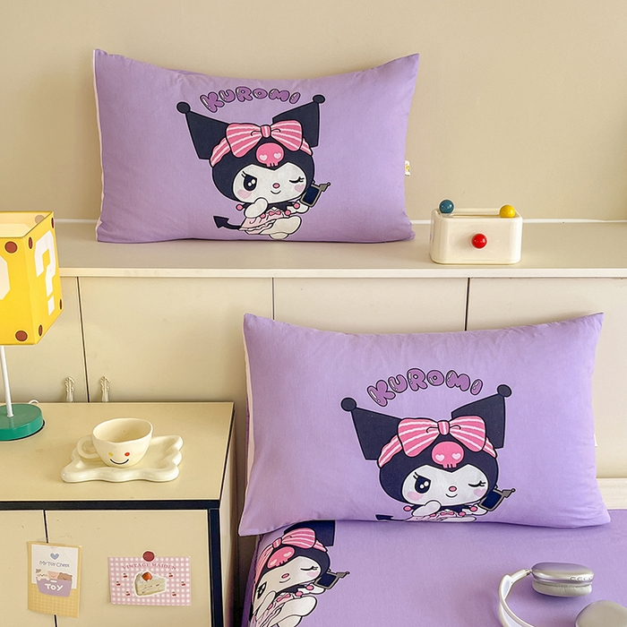 91家纺网 家纺一手货源 找家纺 玉元坊 2025秋冬三丽鸥卡通加厚纯棉磨毛全棉大版四件套 小天地  