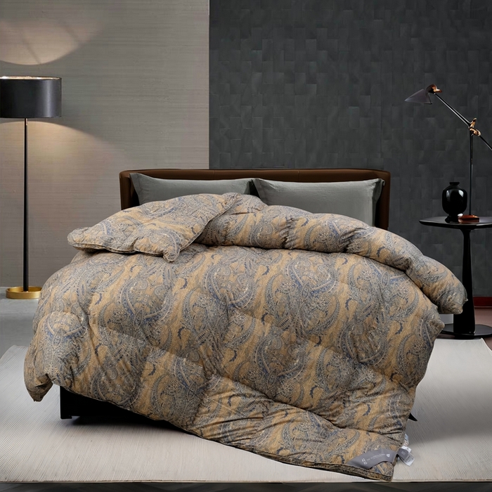 91家纺网 家纺一手货源 找家纺 卡迪亚家纺 2025新款米兰达白鹅被469羽魅系列被子被芯 羽魅金冠金