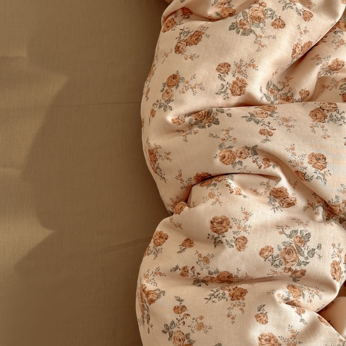 91家纺网 家纺一手货源 找家纺 呗旺鹿 2025新款A类母婴级全棉有氧双层纱印花四件套 康桥