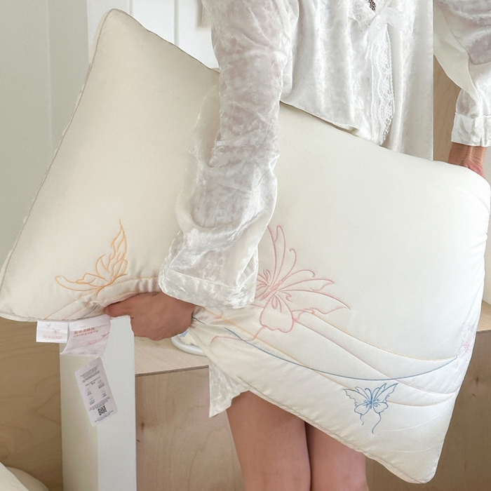 91家纺网 家纺一手货源 找家纺 （总）伟邦枕芯 2025新款蚕丝蝶梦枕枕头枕芯