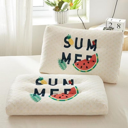 91家纺网 家纺一手货源 找家纺 （总）天之悦家纺 2025卡通印花碎乳胶颗粒枕头枕芯成人儿童家用学生宿舍护颈枕