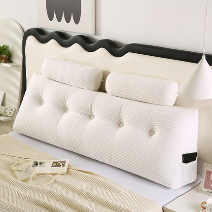 永光家居 2025新款灯芯绒三角靠垫床头靠垫带头枕跨境货源靠枕