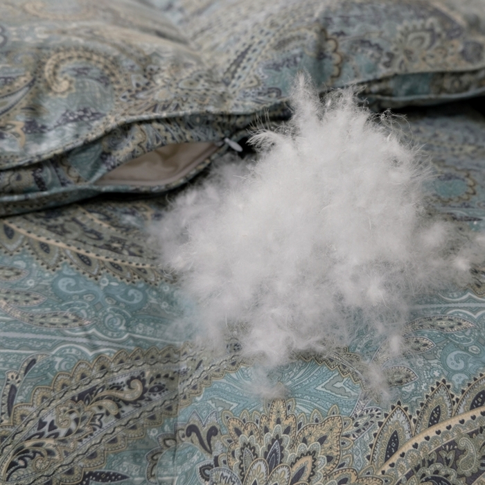 91家纺网 家纺一手货源 找家纺 卡迪亚家纺 2025新款米兰达白鹅被469羽魅系列被子被芯 羽魅蓝