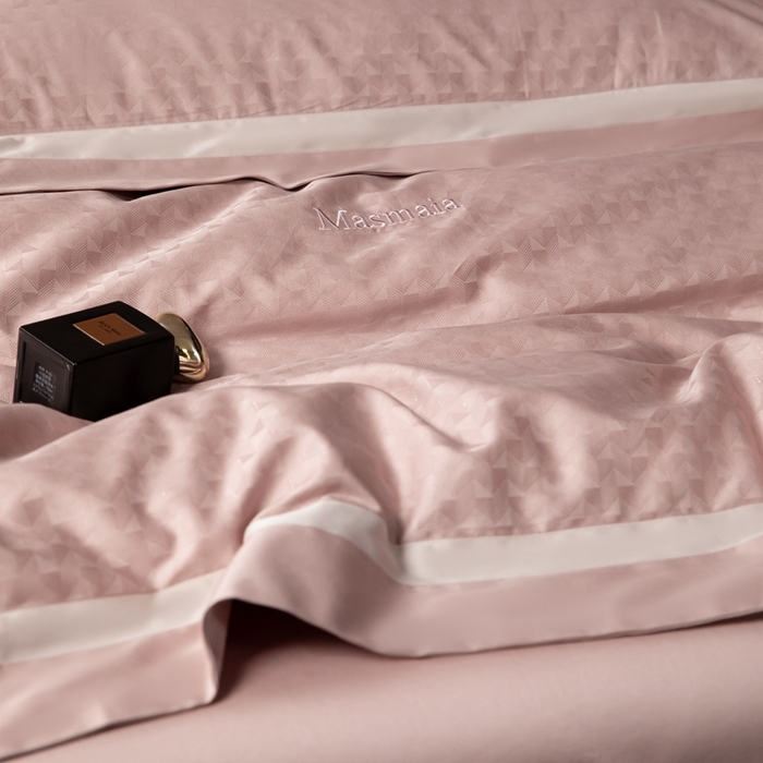 91家纺网 家纺一手货源 找家纺 舒慕家纺 2025新款100支天丝棉银丝星晴系列四件套 105镜莱